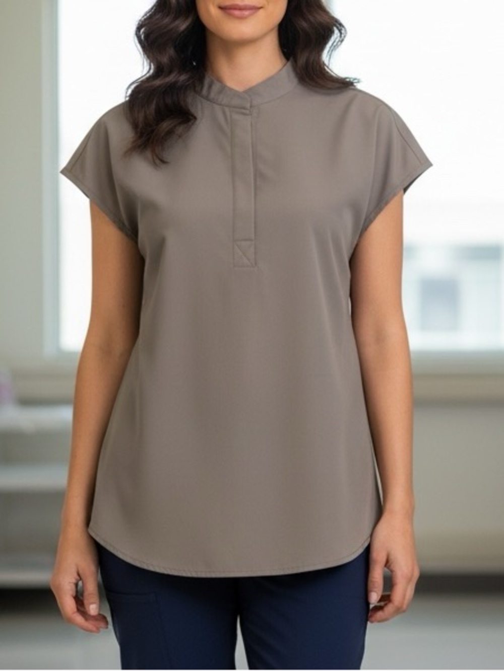 👛 (ANY 2/$50) FIGS Technical Collection Rafaela Beige Scrub Top Small VIDEO